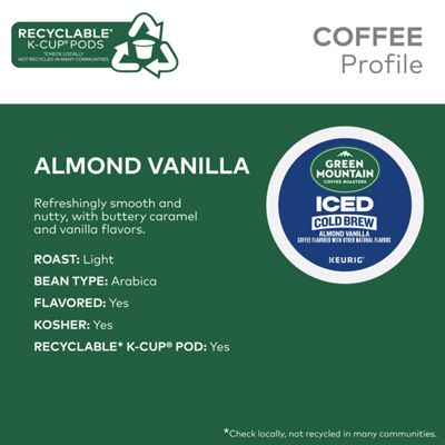 Keurig K-Cup Coffee ICED Almond Vanilla Cold Brew - Image 5