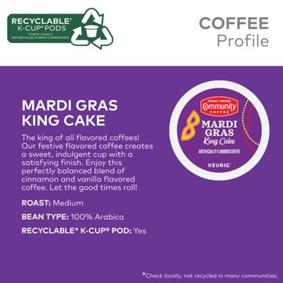 Keurig K-Cup Coffee Mardi Gras King Cake Coffee - Image 5