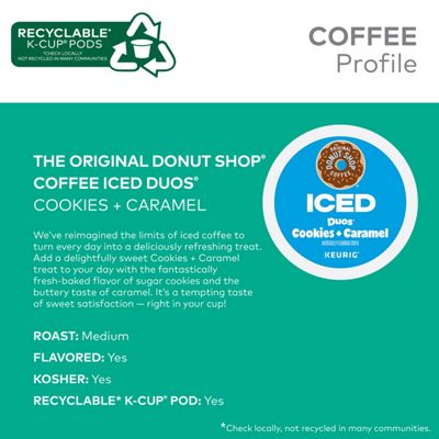Keurig K-Cup Coffee ICED Duos Cookies + Caramel Coffee - Image 6