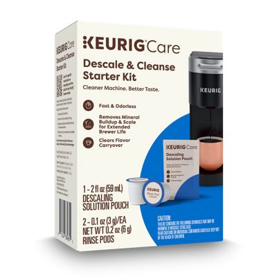 Keurig K-Cup Coffee Descale & Cleanse Starter Kit