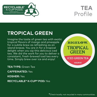 Keurig K-Cup Coffee Tropical Iced Green Tea - Image 6