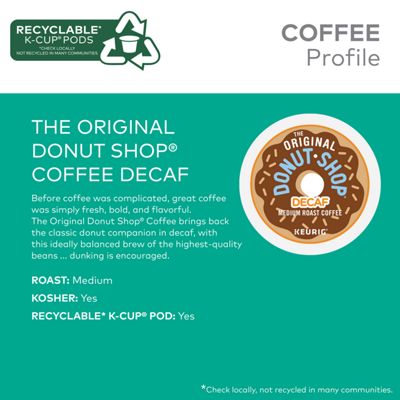 Keurig K-Cup Coffee The Original Donut Shop Decaf Coffee - Image 4